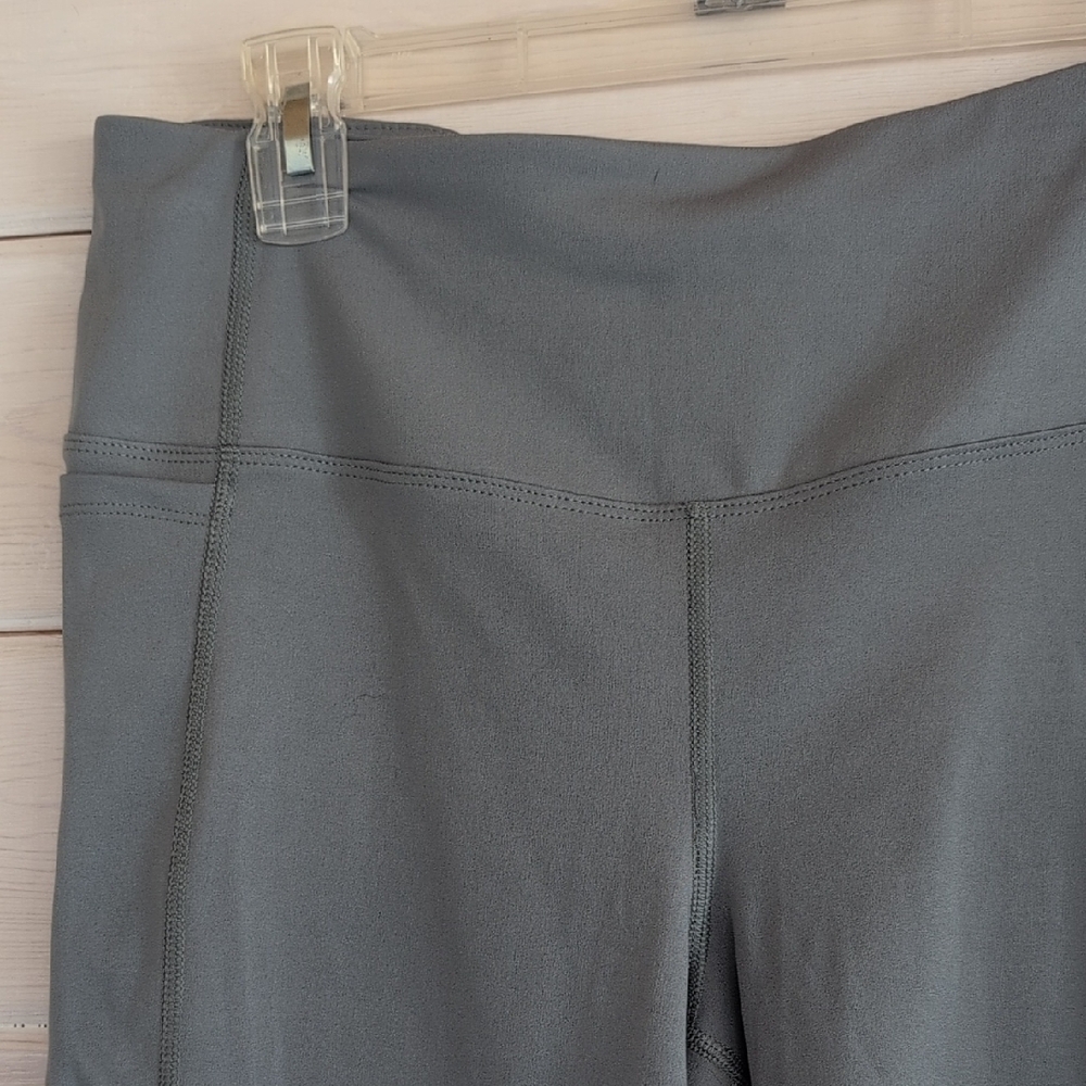 NWT Athletic Works Olive Green Bike Shorts Large (12-14) Interlock Knit Comfy - Picture 4 of 10